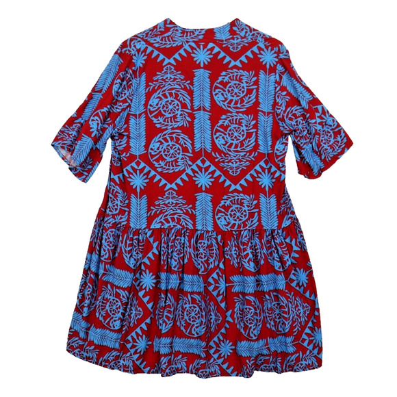 Dana Ashkenazi Made in Italy Midi Oversized Babydoll Beachy Dress OS - Picture 7 of 10